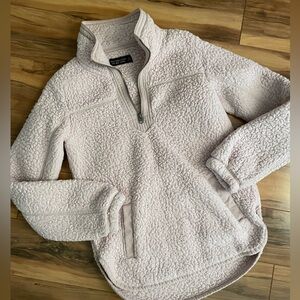 Vintage Abercrombie and Fitch women’s fleece top sweatshirt warm size XS pink